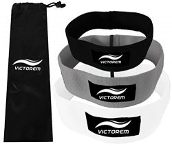 VICTOREM Booty Resistance Workout Hip Excercise Bands – Cotton Fitness Loop Circle Exercise Legs ...