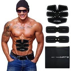 IMATE Muscle Toner, Abdominal Toning Belt Abs Training Gear Portable Fitness Machine Exercise Fo ...