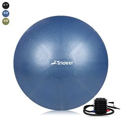 Trideer Exercise Ball (45-85cm) EXTRA THICK Yoga Ball Chair, Anti-Burst Heavy Duty Stability Bal ...