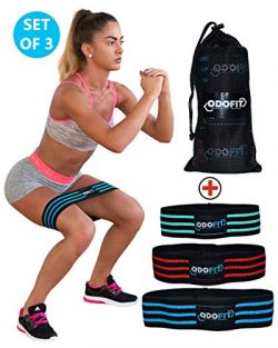 ODOFIT New Booty Resistance Bands Hip Loop Bands for Legs and Butt Workout – Fabric Anti-S ...