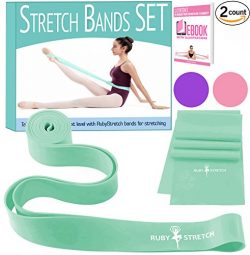 Stretch Bands for Ballet – Exercise Resistance Band Set for Dance – 2 Dance Stretch  ...