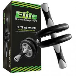 Elite Sportz Ab Wheel Roller – This Ab Exercise Wheel has Dual Wheels for Extra Stability, ...