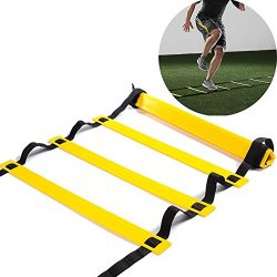 Speed Agility Ladder Kuyou 10 Rung Training Ladder for Soccer Speed Basketball Football Fitness  ...