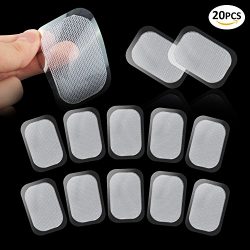 GKCI 20 PCS Abs Trainer Replacement Gel Sheet for Muscle Abdominal Ab Trainer Stimulator Gel Pad ...