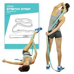 Vive Stretch Strap – Stretch Band to Improve Flexibility – Yoga Strap – Exerci ...