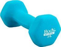 Body Sport Neoprene Dumbbell Hand Weight, 3 lb – Turquoise (Set of 2)