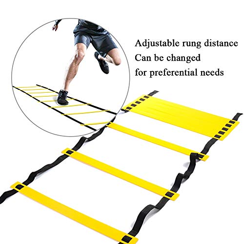 4M 8 Rung Speed Agility Training Ladder,Outdoor Football Sports Exercise Equipment