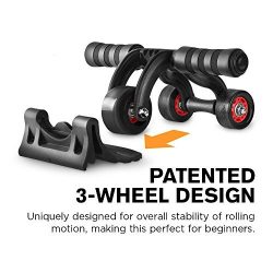 VIM Ab Roller Wheel w/Patented 3-Wheel Triangular Design – Perfect Fitness Exercise Equipm ...