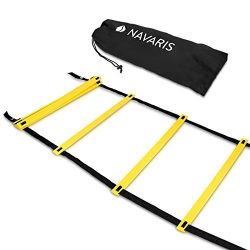 Navaris Coordination Ladder 6m Workout Agility Ladder – Basketball Football Soccer Speed L ...