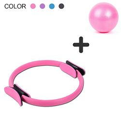 DANLIAWOMEN pilates ring circle physical therapy mini small ball for inner thigh exercise fitnes ...