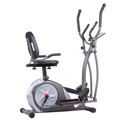 Body Rider BRT5800 3-in-1 Trio Trainer Workout Machine, Black/Gray/Silver/Red