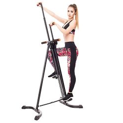 FEIERDUN Vertical Climber Exercise Machine,Full Total Body Workout Folding Cardio Climbing Machi ...