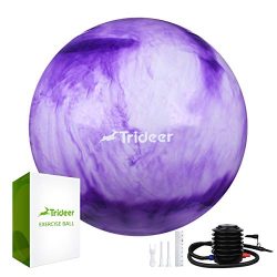 Trideer Exercise Ball (45-85cm) Extra Thick Yoga Ball Chair, Anti-Burst Heavy Duty Stability Bal ...