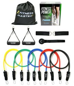 Resistance Bands – Tension Band Set for Weights Exercise, Fitness Workout – Heavy An ...