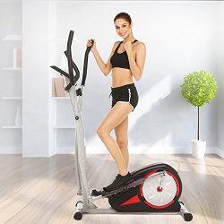 Elliptical Trainer – Magnetic Control Smooth Quiet Elliptical Machine Trainer (Black)