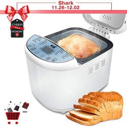 KBS Automatic Upgraded Bread Maker Machine, 19 Programs Including Gluten-Free Setting, 3 Crust C ...