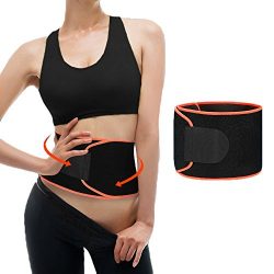 Magland Sweat Waist Trimmer, Abdominal Trainers Belt for Women Weight Loss and Slim Waistline, N ...