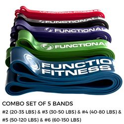 FF Pull up Assistance / CrossFit Band Set – #2, #3, #4, #5, #6 – 20 – 335 lbs  ...