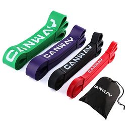 Canway Pull Up Bands – Set of 4 – Resistance Bands – Premium Latex Loop Stretc ...