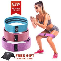 HOMOFY Resistance Bands Exercise Bands Hip Booty Bands Workout Bands-Cotton Loop Resistance Band ...