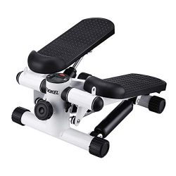 KUOKEL Mini Stepper,Mini Fitness Exercise Machine-Mini Elliptical Foot Pedal Stepper, Step Train ...