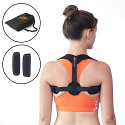 Zonzili Upper Back Posture Corrector – Slim, Adjustable Men and Women Back Brace Home Gym Access ...