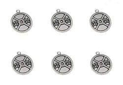 20pcs Weight Plate Discus Weightlifting Gym Exercise Sports Charm Pendant for DIY Bracelet Neckl ...