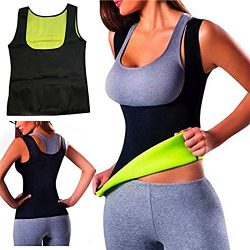 Women Hot Sweat Body Shaper Slimming Neoprene Shirt Vest Thermo Yoga Sauna Fat Burner Waist Shap ...