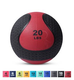 Day 1 Fitness Medicine Exercise Ball with Dual Texture for Superior Grip 20 Pounds – Fitne ...