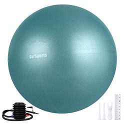 Galsports Exercise Ball, Yoga Ball (Charcoal Blue, M (48-55cm))