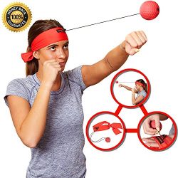 Boxing Reflex Ball Headband – Workout Gym Equipment for Speed and Reaction Training – ...