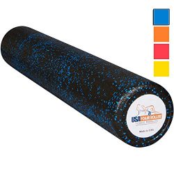 USA Foam Roller, Extra Firm High Density Foam Rollers for Exercise – 36 inch Black & B ...