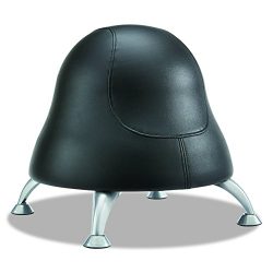 Safco Products Runtz Ball Chair 4756BV, Black Easy-to-Clean Vinyl, Anti-Burst Exercise Ball, Act ...