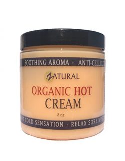 Organic Hot Cream-Cellulite Cream-Muscle Rub-Slimming Cream-Pain Relief-Body Wraps-Belly Fat-Ski ...