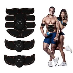 Eight Pack ABS Abdominal Trainer, Portable EMS Muscle Toner, Smart Fitness Mobile-Gym Fat Burnin ...