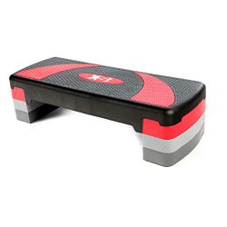 XS Sports Aerobic Stepper Cardio Fitness Step Board-3 Levels Home Gym Exercise Block