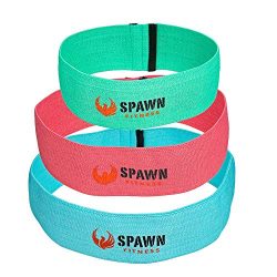 Spawn Fitness Fit Loop Resistance Cotton Latex Training Bands Targeting Legs Glutes Thighs for W ...