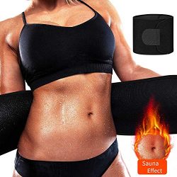 DANLOTE Waist Trainer for Women Men, Waist Cincher ab Belt Weight Loss – Sweat Slimming Ne ...