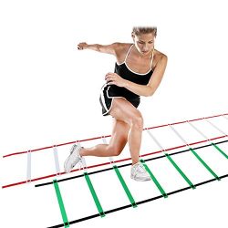 EDTara Training Ladders Nylon Straps Agility Speed Ladder For GYM Soccer Sports Speed Exercise T ...