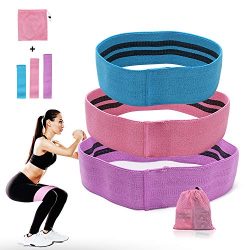 Booty Resistance Workout Hip Exercise Bands, Fitness Loop Circle Exercise Legs and Butt- Activat ...