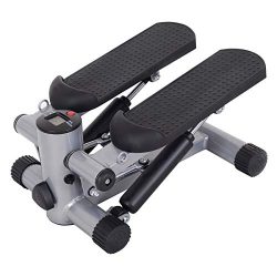 GYMAX Step Machine, Air Climber Stepper Twister Aerobic Machine for Home Office Exercise Cardio  ...