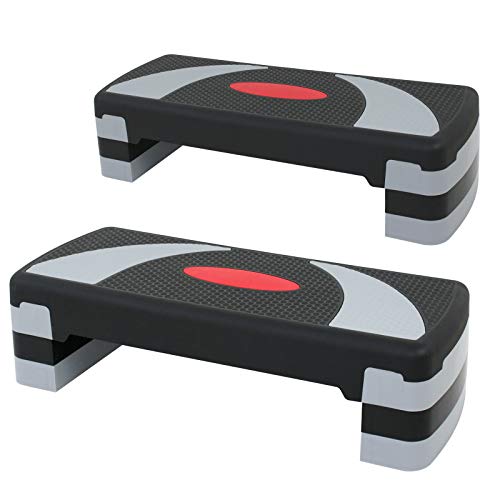 Workout Step Platform The Red Adjustable Aerobic Step Platform 4-Step ...
