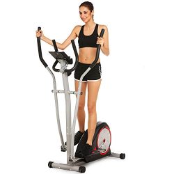 Anfan Elliptical Machine Trainer, Magnetic Exercise Fitness Machine for Home Use with LCD Monito ...