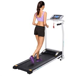 Folding Electric Treadmill Incline Motorized Running Machine Smartphone APP Control for Home Gym ...