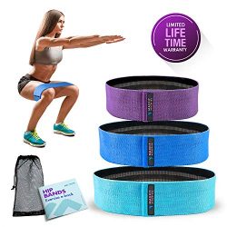 MAXFIT Athletica Hip Resistance Bands-Booty Circle Loops to Activate Leg & Butt- Premium Hip ...