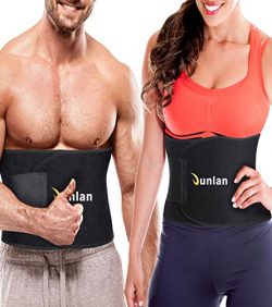 Junlan Workout Waist Trainer Weight Loss Trimmer Belt Corset Exercise Body Band Gym Sauna Sweat  ...