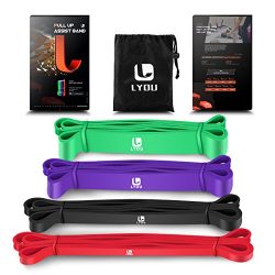 LEEKEY Resistance Bands Pull Up Assist Bands Exercise Powerlifting Bands for Body Stretching, Re ...