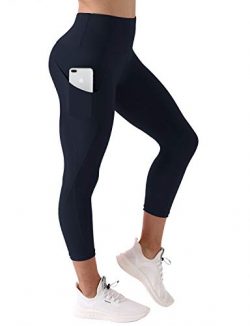 BUBBLELIME 22″/26″/28″ Inseam High Compression Yoga Pants Out Pocket Running P ...