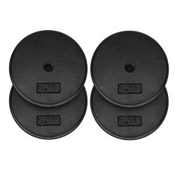 Yes4All 1-inch Cast Iron Weight Plates for Dumbbells – Standard Weight Plates (Combo 7.5lb x 4pcs)