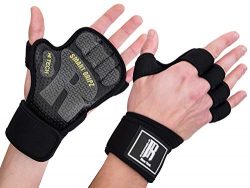 Weight Lifting Gloves for Women & Men – Barehand Gloves with Neoprene Wrist Wraps -Wor ...